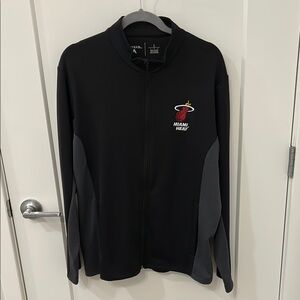 Black and Gray Miami Heat Men's Jacket